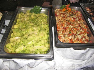 Cassava in Parsley Butter... Shrimp in Herbed White Wine Sauce